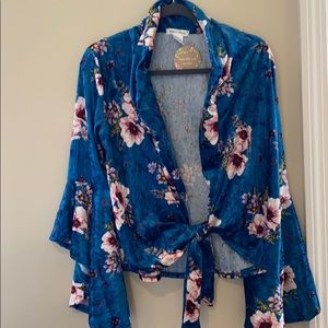 Floral Tie cardigan